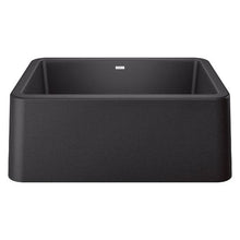 Charger l'image dans la galerie, Évier de cuisine style campagnard à une cuve IKON 27, SILGRANIT anthracite
