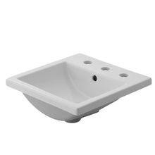 Charger l'image dans la galerie, Lavabo Studio® Carre® à encastrer, à grand écartement 8 po