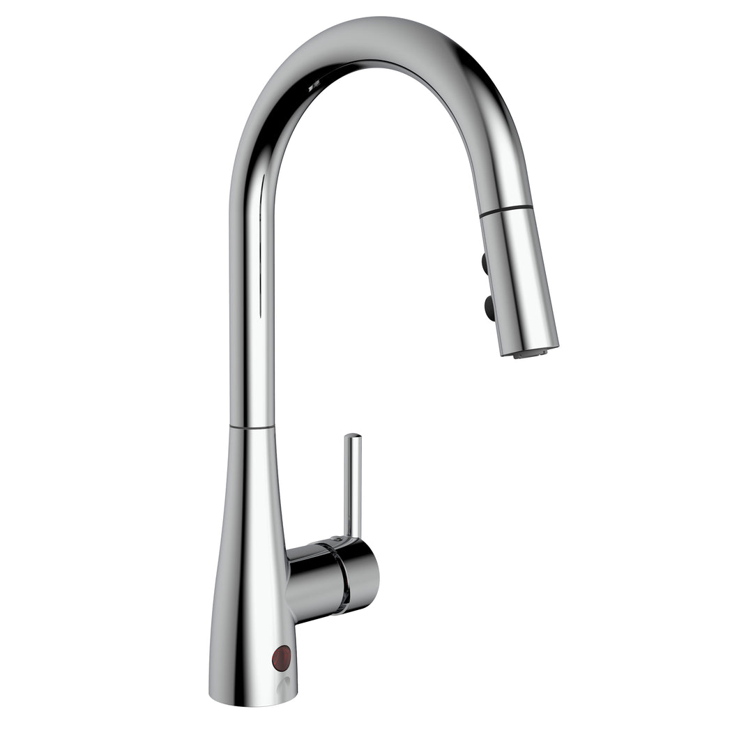 Robinet d'évier de cuisine avec détecteur de mouvement et bec rétractable