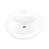 LAVABO ENCASTRÉ AVEC TROP PLEIN MONOTROU BLANC